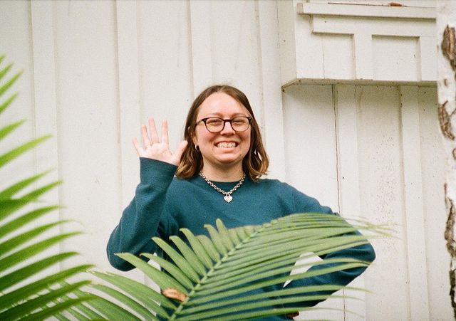 Picture of Melanie Lynn Clapp's daughter Madison Clapp wearing glasses and necklace